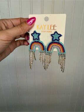 Kaylee New York Rainbow Star Beaded Earrings - Multicolor